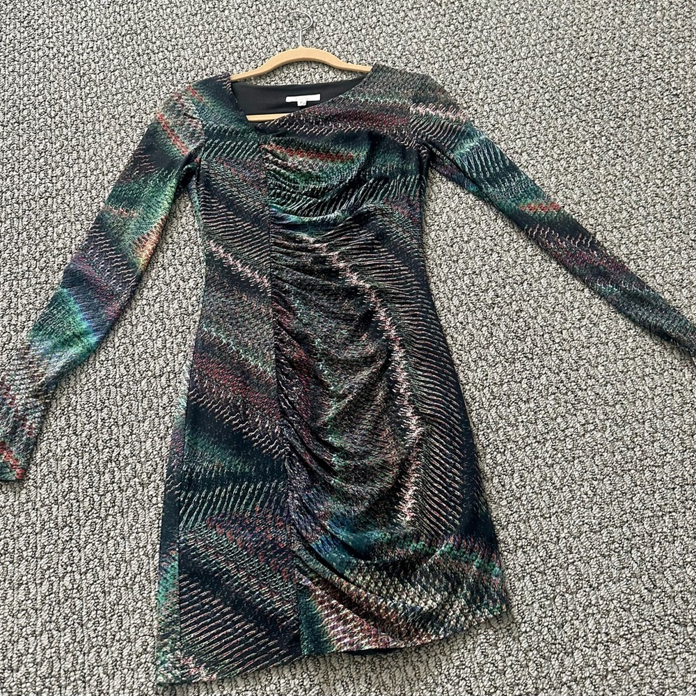 Trina Turk Multicolor Long Sleeve Dress